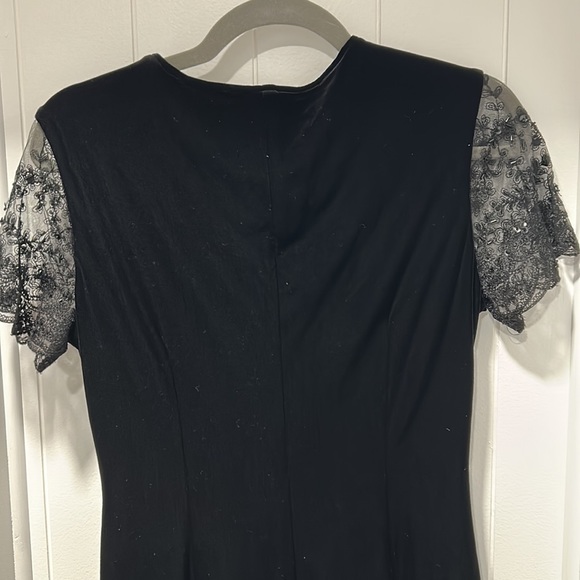 Robbie Bee Velvet and lace black cocktail dress - Picture 4 of 4